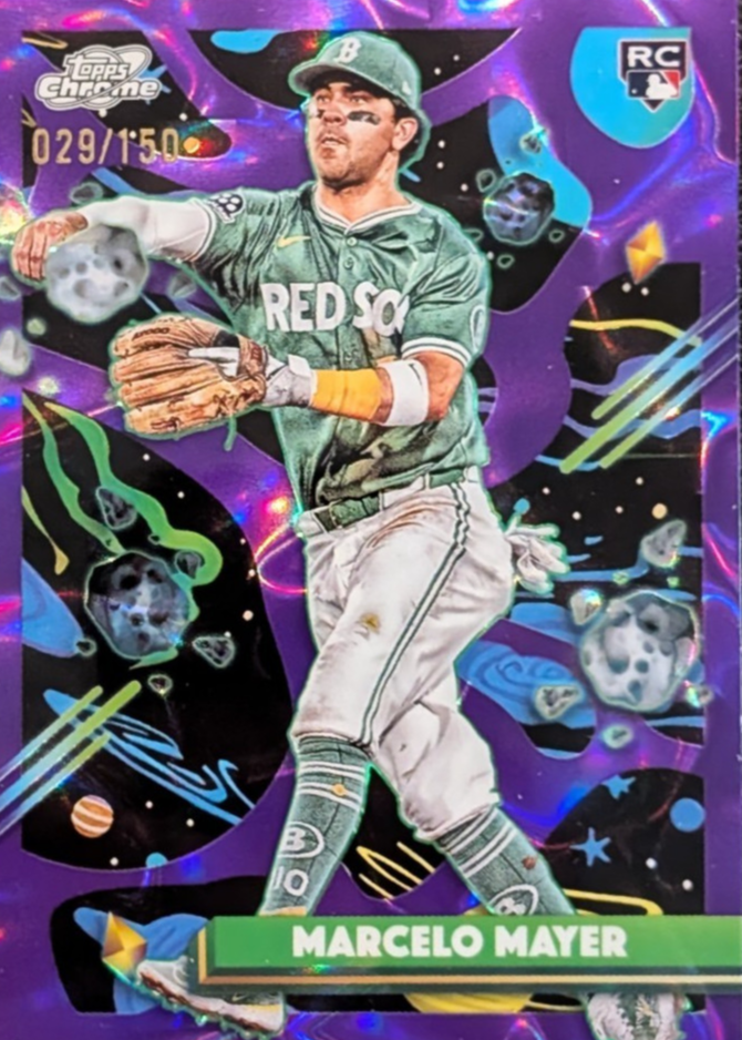 Marcelo Mayer 2025 Topps Chrome Cosmic #91 Purple Nebula Refractor