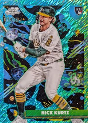 2025 Topps Chrome Cosmic #183 Aqua Equinox Refractor /199