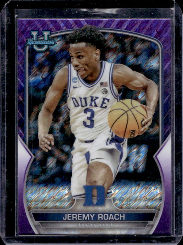 2022 Bowman Chrome University #76 Purple Shimmer Refractor