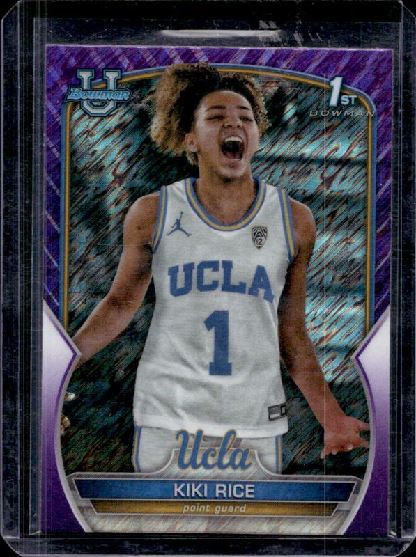 2022 Bowman Chrome University #24 Purple Shimmer Refractor