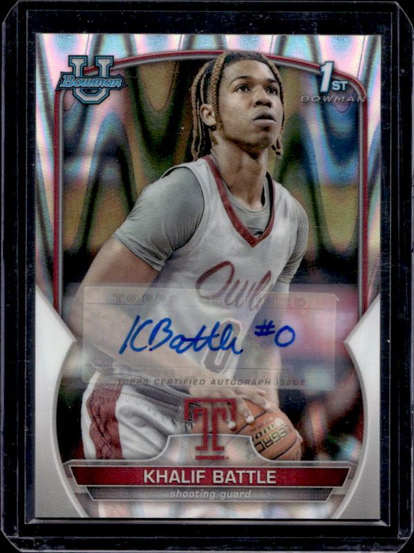 2022 Bowman Chrome University #66 Prospect Autographs - RayWave Refractor /199