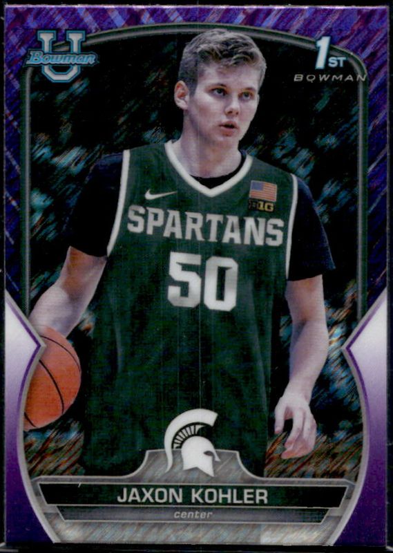 2022 Bowman Chrome University #98 Purple Shimmer Refractor