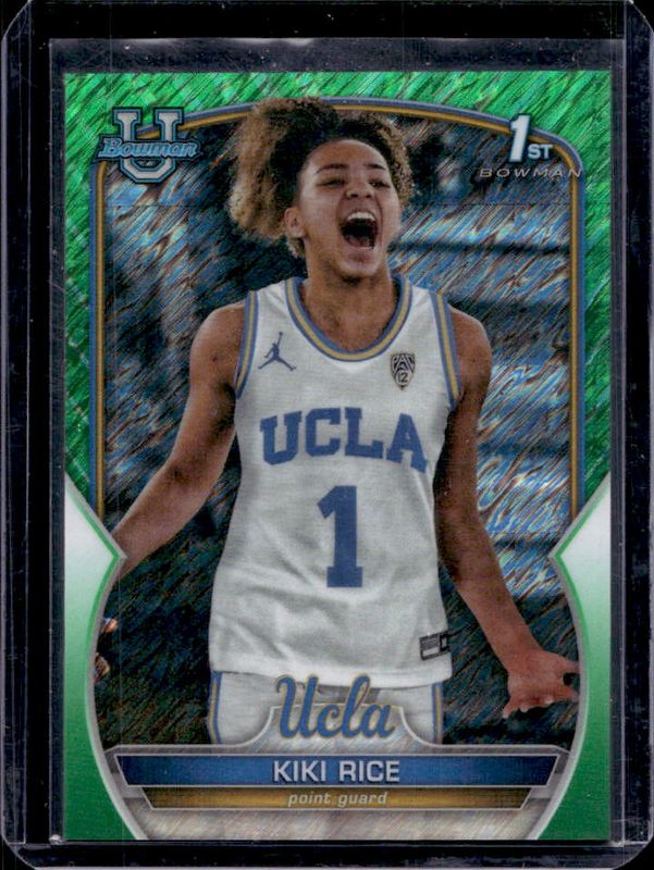 2022 Bowman Chrome University #24 Green Shimmer Refractor /99
