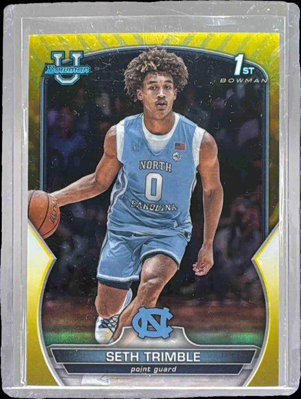 2022 Bowman Chrome University #38 Yellow Refractor /75