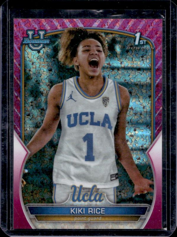 2022 Bowman Chrome University #24 Fuchsia Mini-Diamond Refractor /150