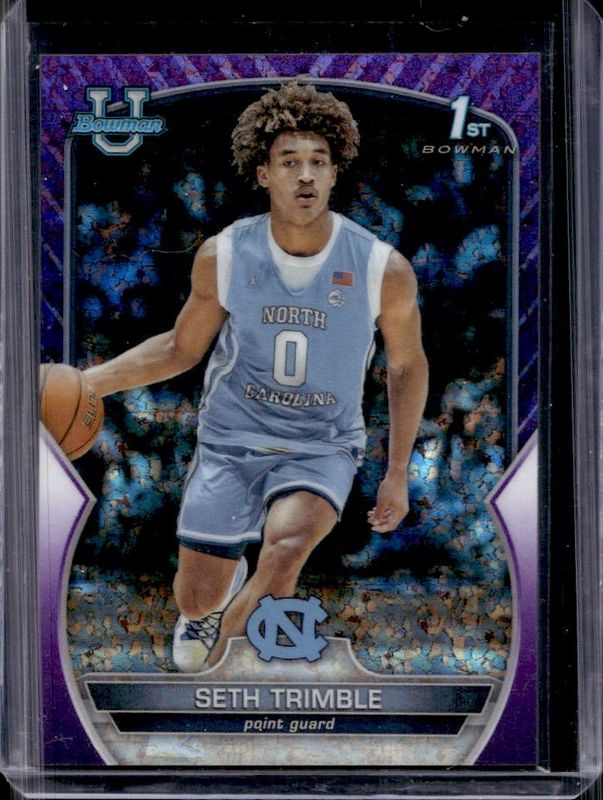 2022 Bowman Chrome University #38 Purple Mini-Diamond Refractor /399