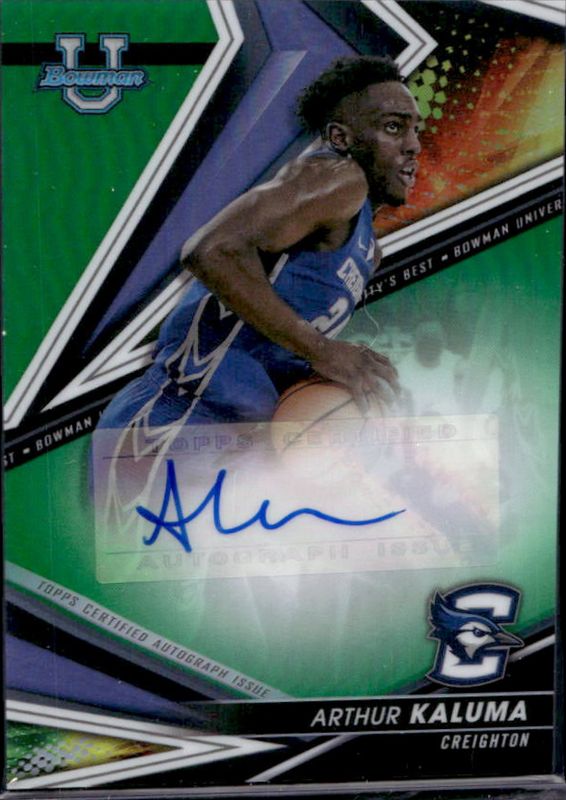 2022 Bowman Best University #BOA-AK Best of 2022 Autographs - Green Refractor /99