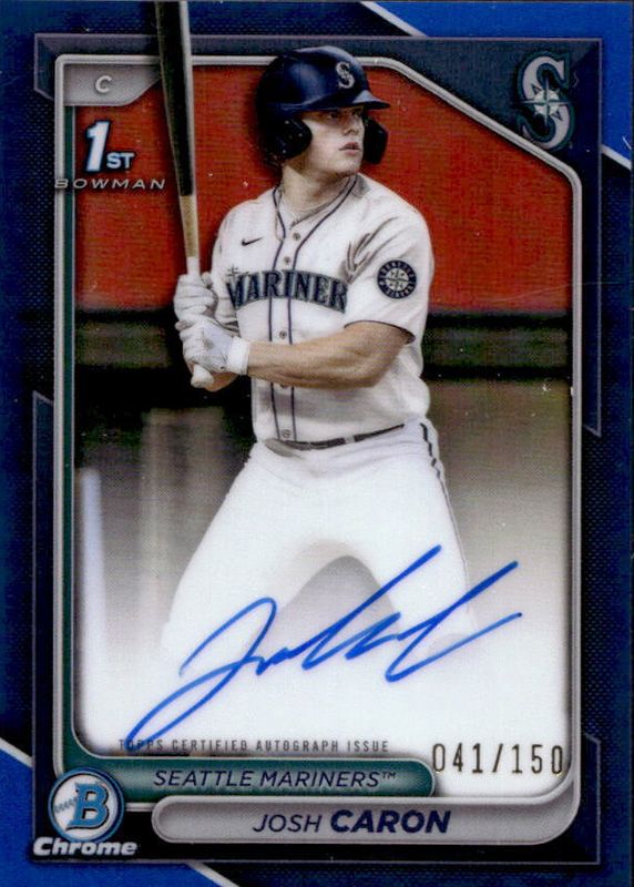 2024 Bowman Draft #CPA-JCA Chrome Prospect Auto - Blue Refractor /150 (1st)