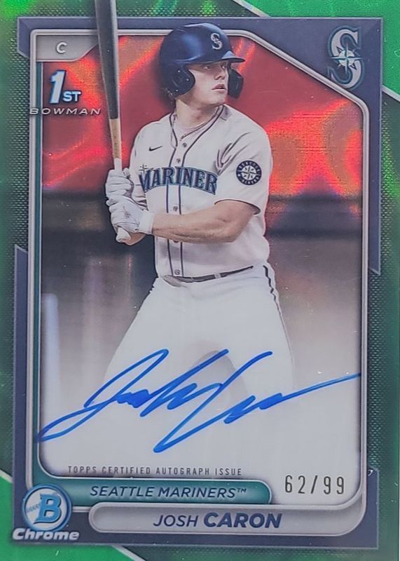 2024 Bowman Draft #CPA-JCA Chrome Prospect Auto - Green Lava Refractor /99 (1st)
