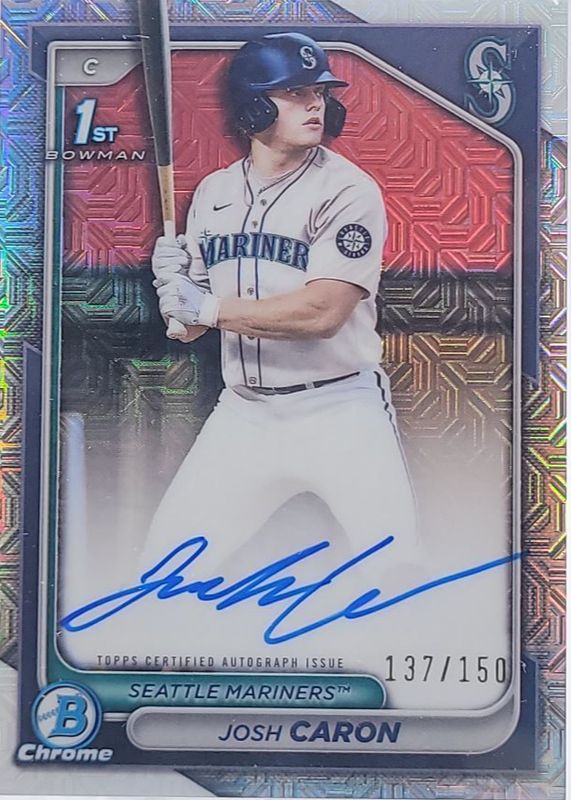 2024 Bowman Draft #CPA-JCA Chrome Prospect Auto - HTA Choice Refractor /150 (1st)