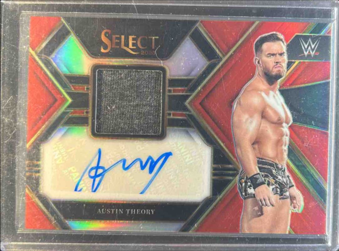 2023 Select WWE #AM-ATH Autographed Memorabilia Red /49