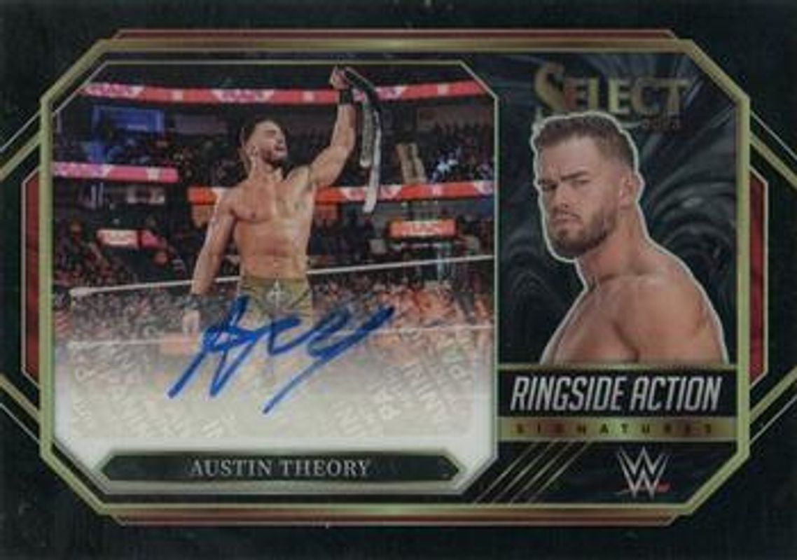 2023 Select WWE #RA-ATH Ringside Action Signatures Black /1