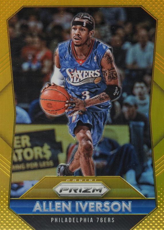 Allen Iverson 2015 Prizm #286 Gold /10 RAW