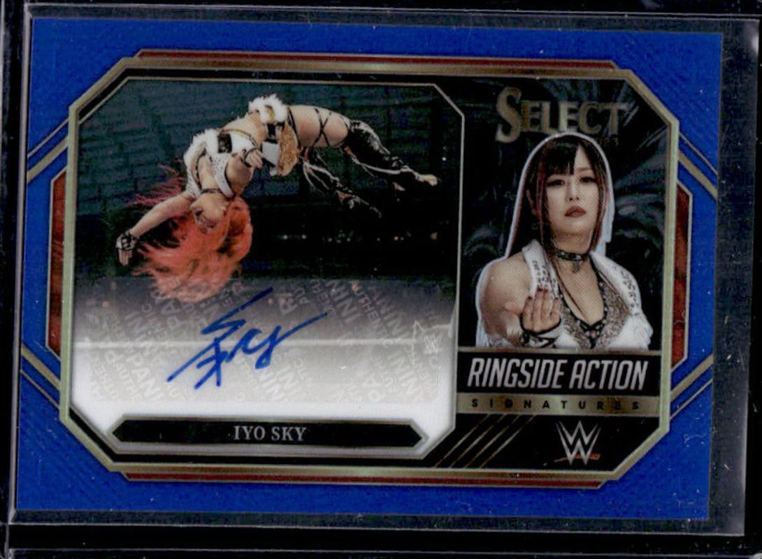 2023 Select WWE #RA-IYS Ringside Action Signatures Blue /49