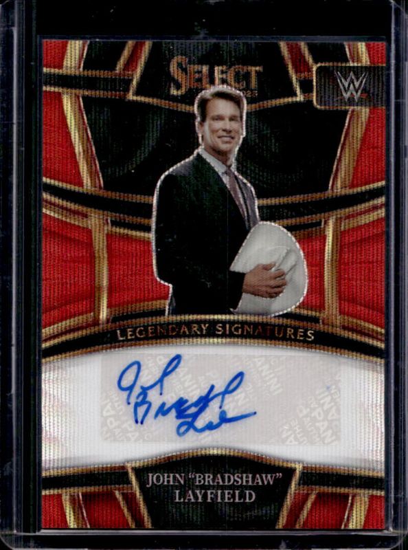 2023 Select WWE #LS-JBL Legendary Signatures Red Wave