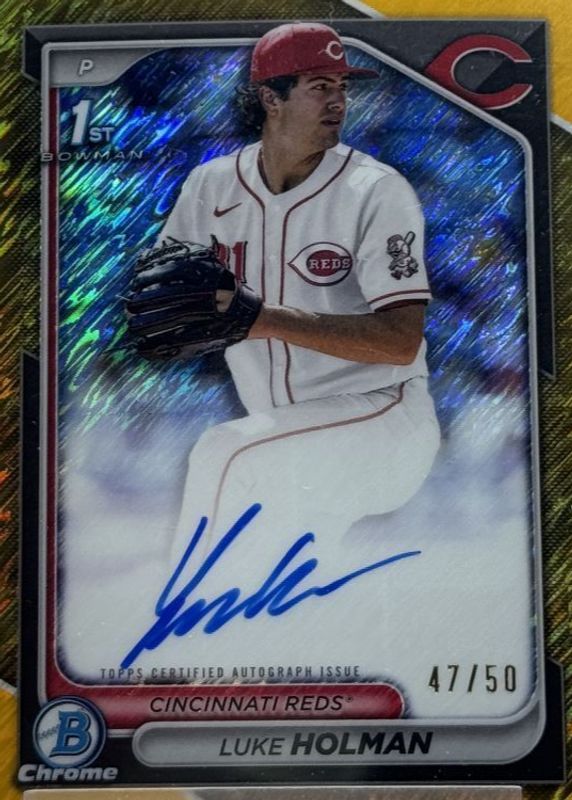 2024 Bowman Draft #CPA-LH Chrome DP Auto - Gold Shimmer Refractor /50 (1st)