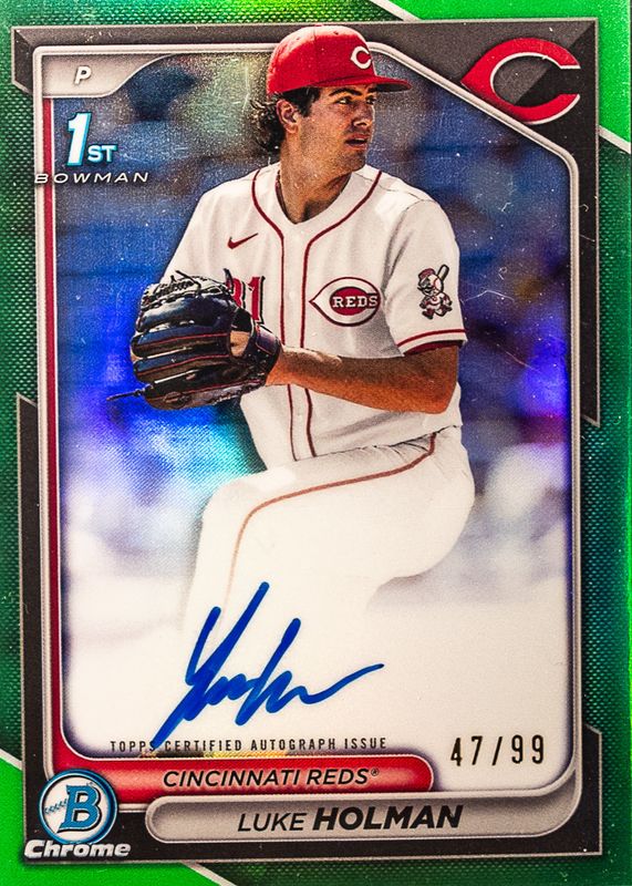 2024 Bowman Draft #CPA-LH Chrome DP Auto - Green Refractor /99 (1st)