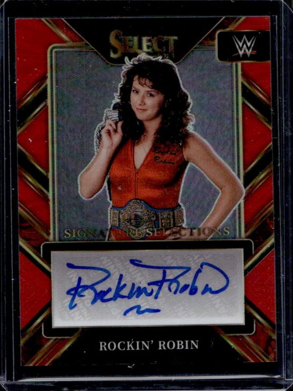 2023 Select WWE #SL-RKR Signatures Selections Red /49