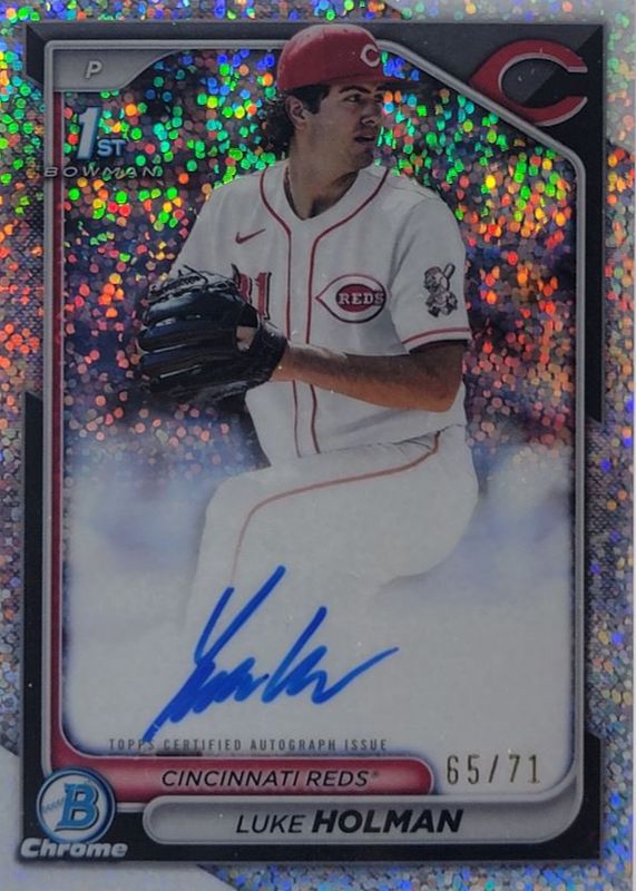 2024 Bowman Draft #CPA-LH Chrome DP Auto - Sparkles Refractor /71 (1st)