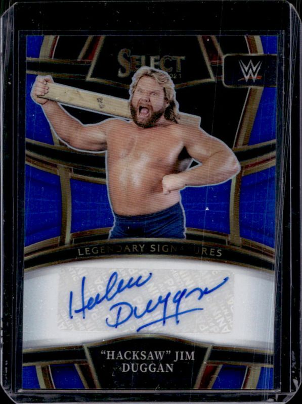 2023 Select WWE #LS-HJD Legendary Signatures Blue /49