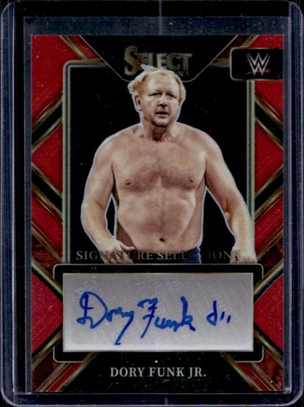 2023 Select WWE #SL-DFJ Signatures Selections Red /49
