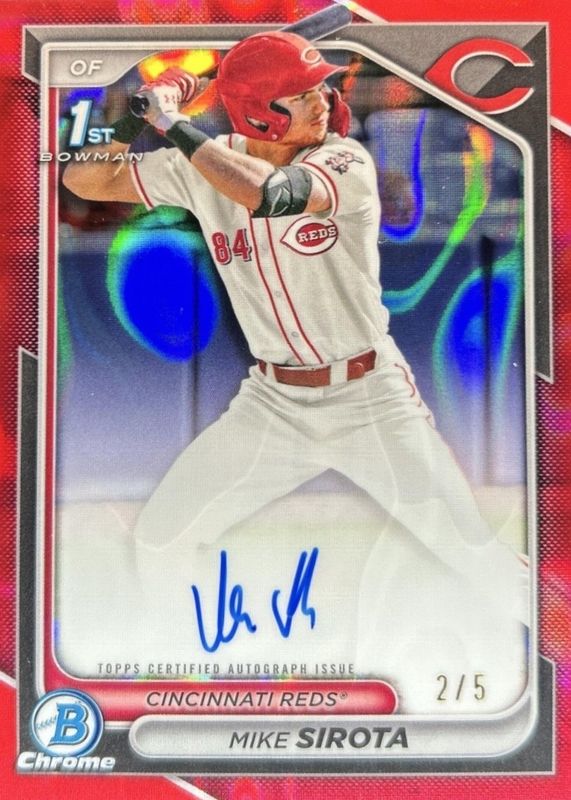 2024 Bowman Draft #CPA-MS Chrome Prospect Auto - Red Lava Refractor /5 (1st)