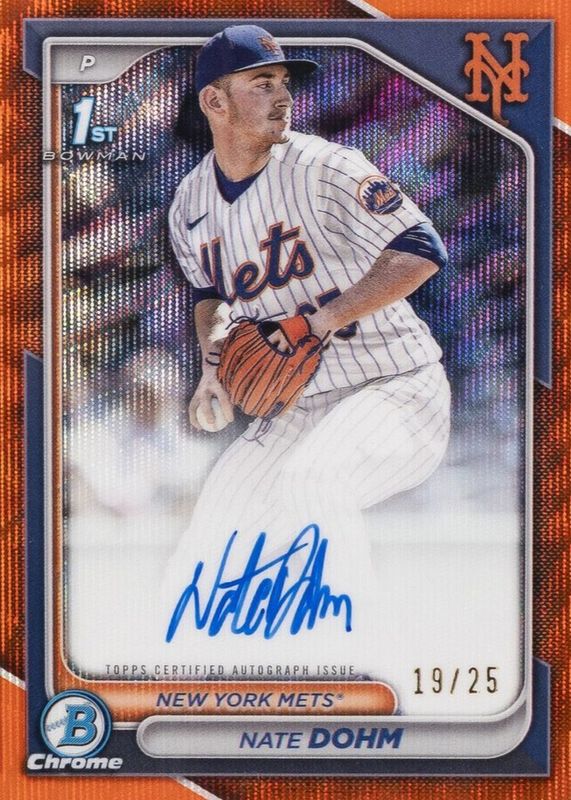 2024 Bowman Draft #CPA-ND Chrome Prospect Auto - Orange Wave Refractor /25 (1st)