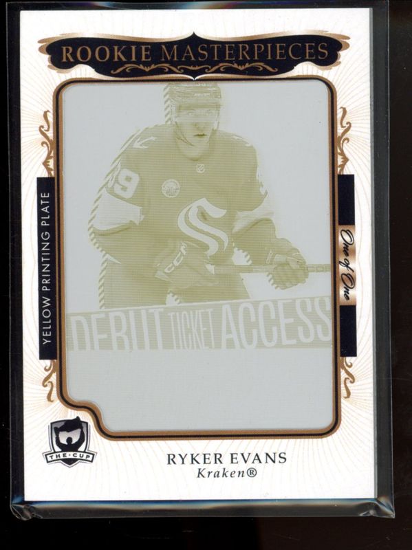 2023 Upper Deck The Cup #CRED-166 Rookie Masterpiece Printing Plates Credentials - Cyan /1