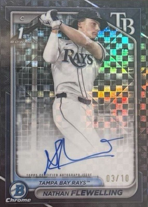 2024 Bowman Draft #CPA-NF Chrome Prospect Auto - Black X-Fractor /10 (1st)