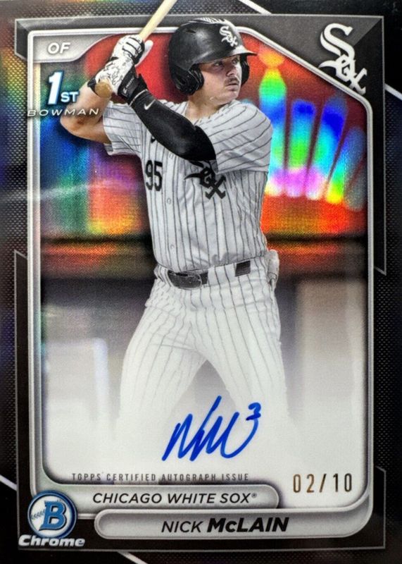 2024 Bowman Draft #CPA-NM Chrome Prospect Auto - Black Refractor /10 (1st)