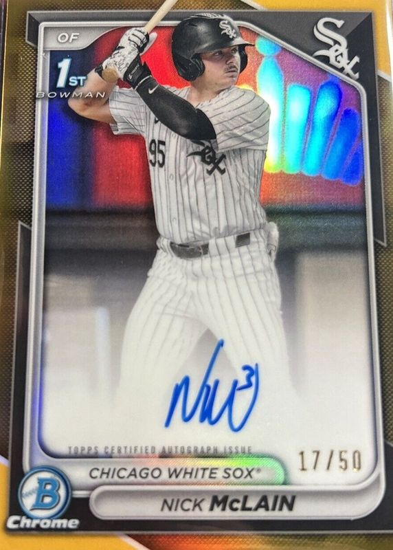 2024 Bowman Draft #CPA-NM Chrome Prospect Auto - Gold Refractor /50 (1st)