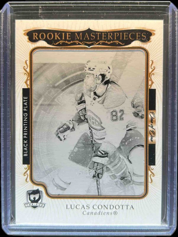 2023 Upper Deck The Cup #SPX-136 Rookie Masterpiece Printing Plates SPx - Black /1