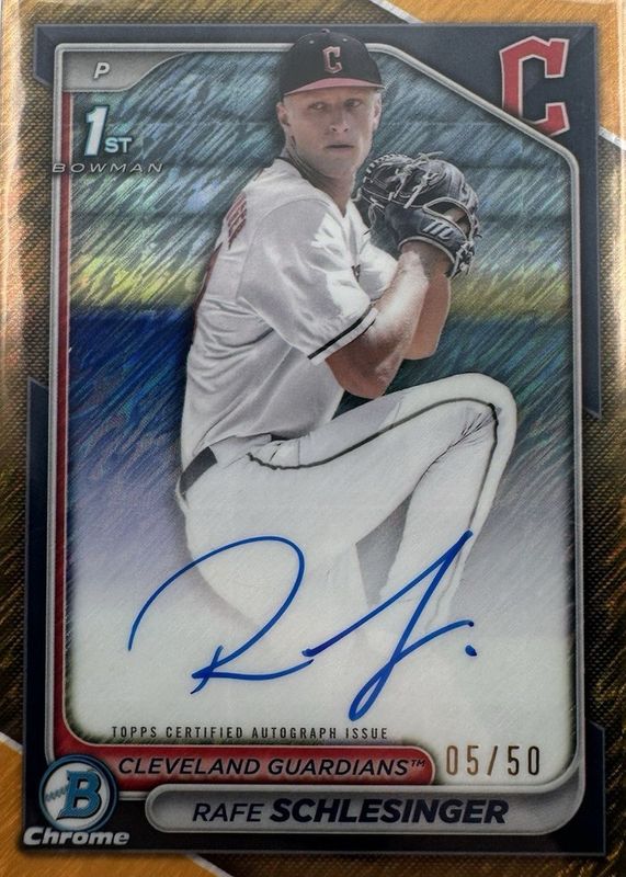 2024 Bowman Draft #CPA-RSC Chrome Prospect Auto - Gold Shimmer Refractor /50 (1st)