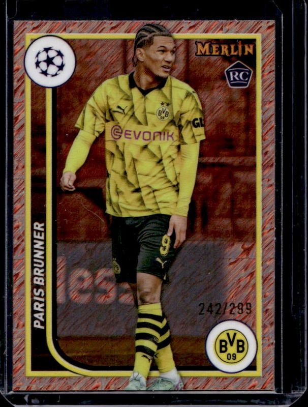 2023 Topps Merlin Chrome UEFA Club Competitions #144 Rose Gold Shimmer Refractor /299