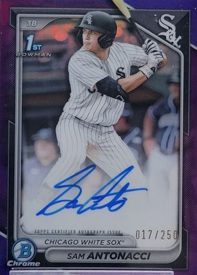 2024 Bowman Draft #CPA-SA Chrome Prospect Auto - Purple Refractor /250 (1st)