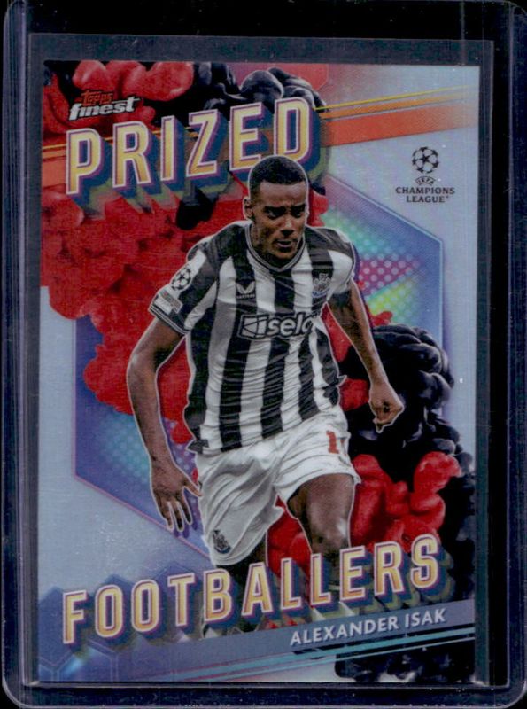 2023 Topps Finest UEFA Club Competitions #PFF-14 Prized Footballers - Fusion Black Red