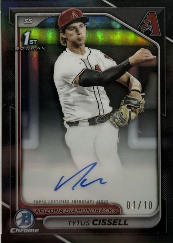 2024 Bowman Draft #CPA-TC Chrome Prospect Auto - Black Refractor /10 (1st)