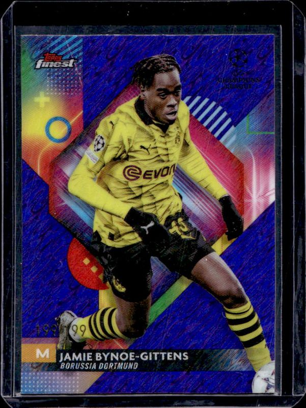2023 Topps Finest UEFA Club Competitions #118 Purple Shimmer /199