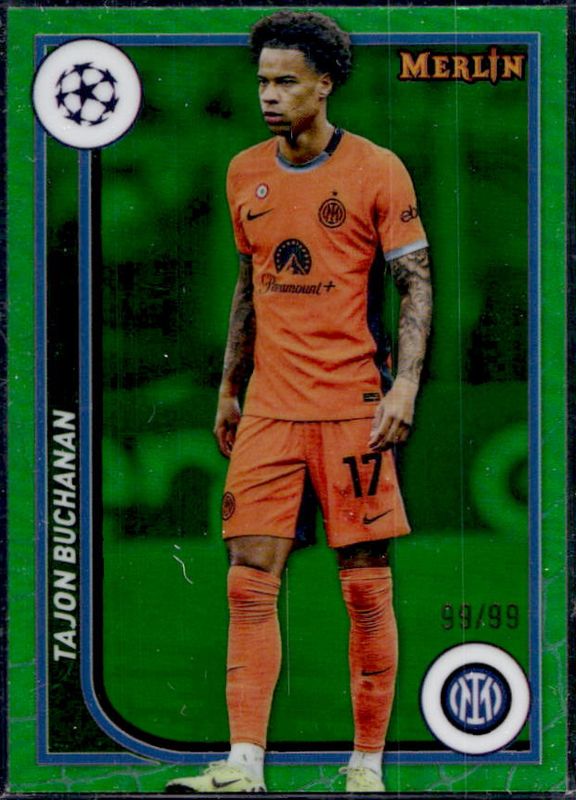 2023 Topps Merlin Chrome UEFA Club Competitions #110 Green Refractor /99