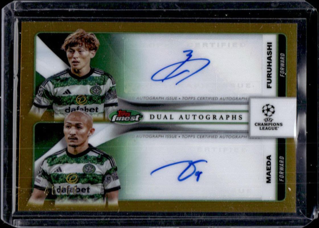 2023 Topps Finest UEFA Club Competitions #FDA-FM Finest Dual Autographs - Gold /50