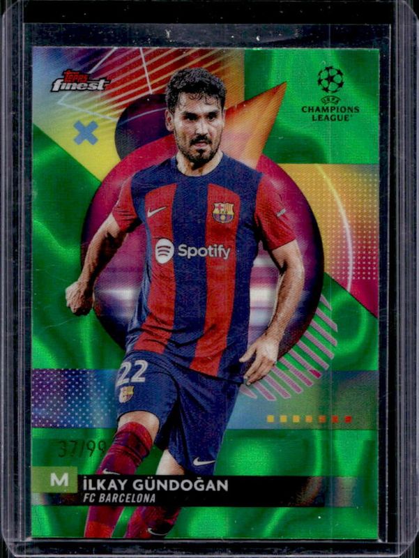 2023 Topps Finest UEFA Club Competitions #85 Green Lava /99