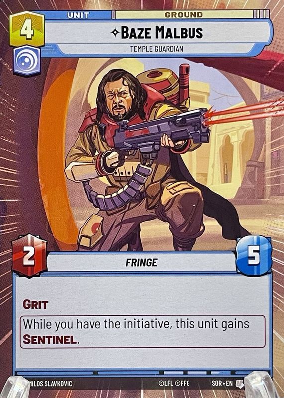 Baze Malbus 2024 Spark of Rebellion #330 Hyperspace RAW
