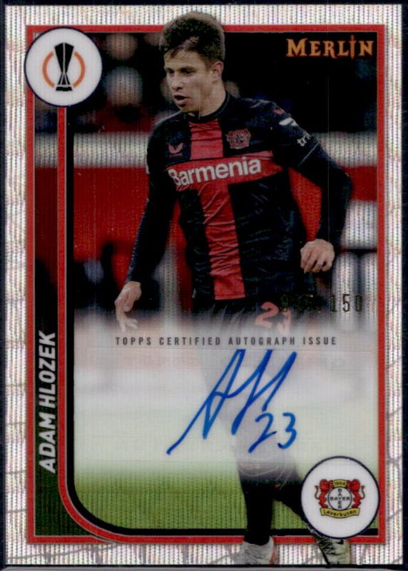 2023 Topps Merlin Chrome UEFA Club Competitions #AU-AZ Autographs - Wave Refractor /150