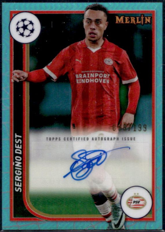 2023 Topps Merlin Chrome UEFA Club Competitions #AU-SD Autographs - Aqua Refractor /199