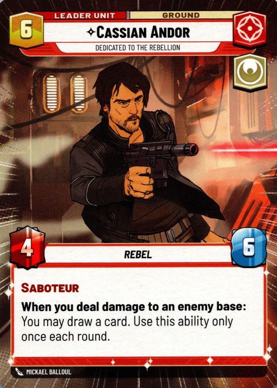 Cassian Andor - Dedicated to the Rebellion 2024 Spark of Rebellion #279 Hyperspace PSA 10