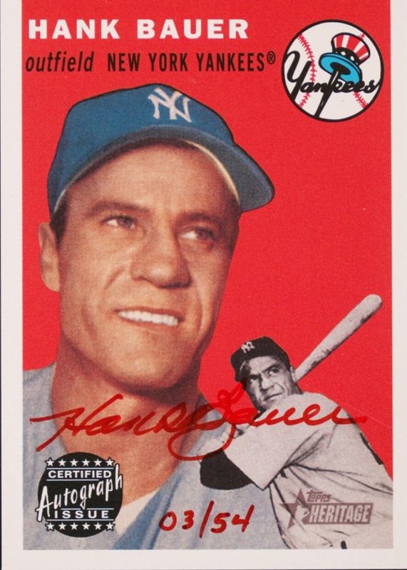 2003 Topps Heritage #RO-HB Real One Autographs - Red Ink /54