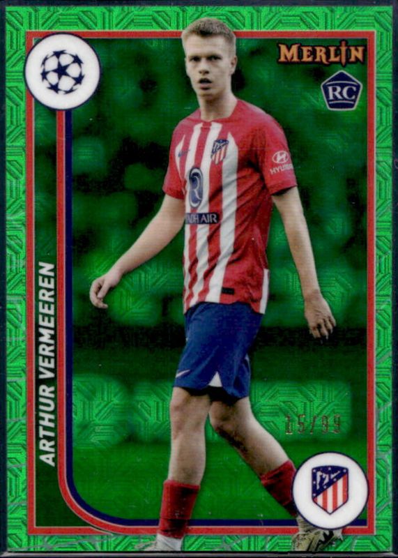 2023 Topps Merlin Chrome UEFA Club Competitions #112 Green Mojo Refractor /99
