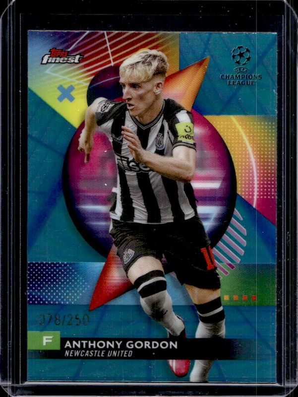 2023 Topps Finest UEFA Club Competitions #126 Blue Aqua Vapor Wave /250