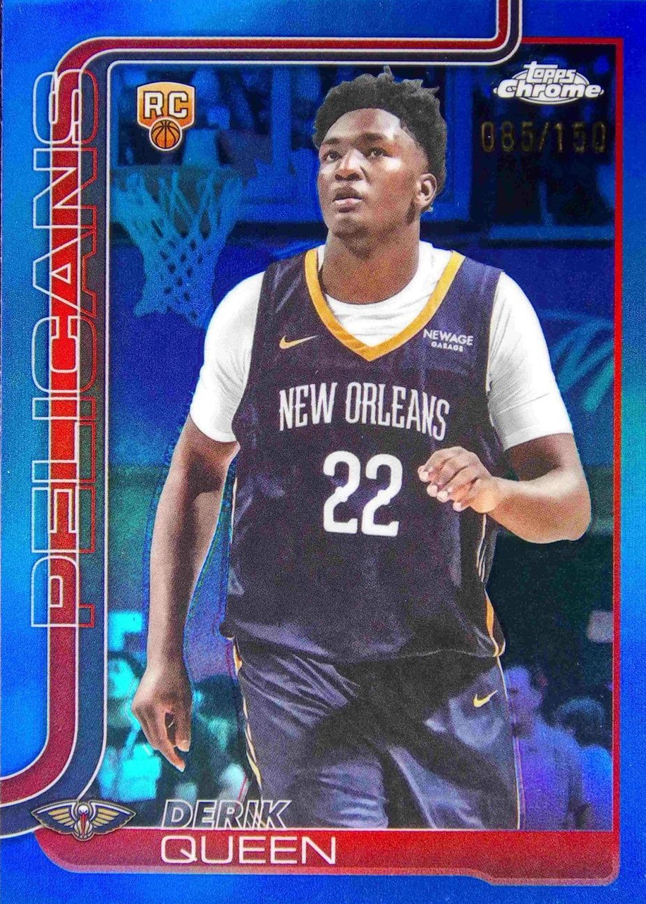Derik Queen 2025 Topps Chrome #263 Blue Refractor /150 Price Guide 