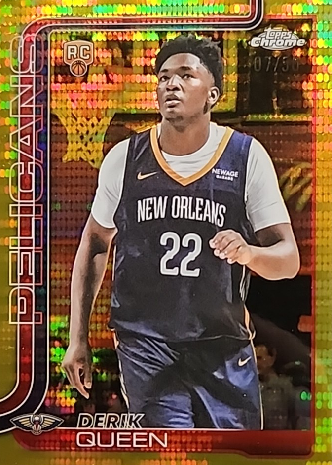 Derik Queen 2025 Topps Chrome #263 Gold Pulsar Refractor /50 Price